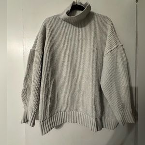 Aerie | Size L Cream Chenille Knit Sweater